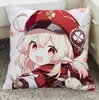 Almohadas de Terciopelo Diamante Estilo Nuevo, Almohadas Periféricas de Anime y Videojuegos, Almohadas para Sofá de Genshin Impact, Almohadas de Soporte Lumbar, Venta al por Mayor