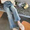 Pantalones de Niña Yojia Primavera y Otoño 2024 Nuevo Estilo Coreano Ajustados de Campana para Niña Ropa Infantil Zhili Huzhou Primavera