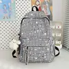 Mochila Escolar de Nuevo Estilo para Estudiantes de Secundaria y Preparatoria Femeninas, Estampado de Estrellas, Estilo Coreano, Mochila de Nicho Ins, Mochila para Portátil de Estudiante Universitario Estilo Bosque