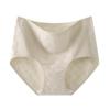 Atacado de fábrica algodão novo cor sólida respirável cintura alta roupa íntima barriga quadril macio jacquard calcinhas femininas mulheres