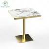 Mesa de Comedor Rectangular Estilo Villa Lujo Ligero Antiescaldado Espesor Grueso Pizarra Textura Mármol Natural Modelo Especial Hotel de Alta Gama