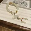 Pulsera de diamantes cuadrados, diseño elegante y moderno de la marca coreana Flu, pulsera delicada y con sentido de la moda, pulsera de celebridades de Internet, recién llegada para mujeres.