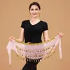 En Stock de Fábrica Cadena de Cintura de Tres Capas con Borde Dorado para Danza del Vientre Disfraz Bufanda para Cadera Cinturón Versátil Suministro Directo a Amazon Transfronterizo