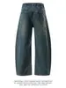 Ropa para Hombre Shanggu: Denim del sudeste asiático, orientado a la exportación y transfronterizo, que ofrece exclusivamente pantalones largos de pierna ancha curvada estilo retro americano para hombre, de tiro medio