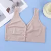 Sujetador Hermoso de Botón Frontal de una Sola Capa para Mujer, Sujetador de Tirante Ancho, Cómodo y Transpirable - Venta al Por Mayor del Fabricante