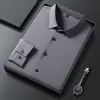 Primavera 2026 Nueva Camisa de Hombre Sin Costuras Casual de Negocios Versátil de Manga Larga que No se Arruga Lado Único Ropa de Hombre