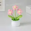 Producto Terminado Hilo Transfronterizo Girasol en Maceta Flor Artificial Decoración de Escritorio para Estudio Navidad Año Nuevo Guardería Regalo Pequeño