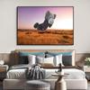 Pintura decorativa moderna minimalista creativa para mesita de noche de dormitorio, tendencia de moda, pintura colgante para pared de fondo de sala de estar, oso violento niños