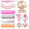 Amazon Látex Papel de Aluminio Multielemento Set de Decoración de Pared de Fondo de Globos para Fiesta de Cumpleaños Globos de Dibujos Animados