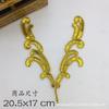 Acessórios de roupa de renda colorida acessórios para performance de palco acessórios de ópera material DIY feito à mão lantejoulas flor dourada e prateada 604#