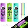 Fabricante de Capa de Controle Remoto de Silicone Adequada para Controle Remoto Amazon Fire Stick 3ª Geração Capa Protetora com Efeito Luminoso