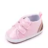 Zapatos antideslizantes para bebé y niño pequeño, suela suave, piel sintética, doble velcro, zapatos para bebé BYQ3201