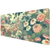 Producto exclusivo transfronterizo para Amazon: Alfombrilla de ratón popular con temática floral y de plantas, tamaño grande, engrosada, bordes sellados, alfombrilla de escritorio para juegos, antideslizante de goma