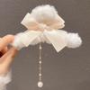 Pinza para el Cabello Grande de Peluche para Mujer 2025 Modelo Nuevo Pinza Tiburón de Gama Alta Estilo Coreano Sensación de Alto IQ Pinza Melard