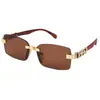 Gafas de Sol de Moda de Verano con Montura Cuadrada Estilo Coreano para Mujer Montura Pequeña de Alta Gama Protección UV Gafas de Sol 131 Bb03 3