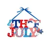 Novo produto transfronteiriço: Decoração de Porta Pendente para o Dia da Independência Americana, Placa de Porta 4 de Julho, Enfeite Pendente de Decoração de Porta para o Dia da Independência
