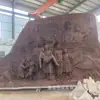 Escultura de Relieve Cuadrada de Cobre Puro para Exteriores, Gran Relieve de Cobre Fundido, Relieve de Bronce, Relieve de Latón, Fábrica de Producción