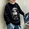 Estilo Nuevo Otoño Sudadera para Niños Estilo Academia Cuello Redondo Pulóver Niños Medianos y Grandes Lindo Dibujo Animado Manga Larga Superior Moderno