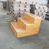 Plataforma de Palco Escolar Simples Plataforma Removível para Apresentador Sala de Aula Sala de Conferências Aço Arredondado Madeira