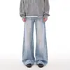 Jeans Casuales Lavados Americanos Cleanfit para Hombre Primavera y Otoño Rectos Sueltos Retro Pantalones de Pierna Ancha Modernos
