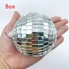 Bola de laser bola de espelhos bola refletora bola de vidro Bola de discoteca bar bola decorativa prateada bola suspensa para dança flor de seda