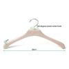 Perchero de madera maciza blanco lavado antiguo tienda de ropa soporte de madera para ropa infantil sin costuras antideslizante perchero de madera maciza para ropa de mujer al por mayor