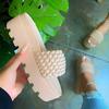 En Stock Comercio Exterior Talla Grande Punta Abierta Tacón Bajo Pantuflas para Mujer 2025 Verano Nueva Moda Sandalias de Una Tira Estilo Europeo y Americano