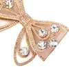 Sapatos Femininos Full Diamond Super Flash Strass Laço Duplo Fivela de Flor para Sapato Acessórios de Sapato Decoração de Roupa DIY Acessórios para Bolsa de Sapato Atacado