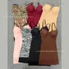 Nueva faja de comercio exterior con estampado de cebra para mujer, vestido moldeador con control de abdomen, faja reductora, sujetador y vestido base sexy