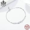 Evelle Pulsera de moda europea y americana de plata esterlina S925 pulsera elegante sin fin de plata esterlina Y SCB037