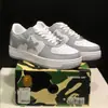 Comercio exterior transfronterizo Zapatos de Putian: Stan Smith, Air Force, Marvel, panda blanco y negro, charol, suela gruesa, que aumenta la altura, caña baja