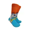 Amazon Nueva Fuente Transfronteriza Calcetines de Dibujos Animados ins de Moda Bob Esponja Patrick Película para Hombres y Mujeres de Caña Media
