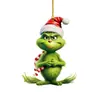Adornos para coche temáticos del Grinch de dibujos animados transfronterizos, decoraciones para el árbol de Navidad y artículos de decoración para el hogar
