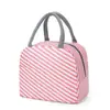 Novo Pano Oxford Catiônico Duplo Portátil Engrossado Folha de Alumínio Lancheira Bolsa Lancheira Bolsa Preservação de Calor Bolsa com Lancheira de Arroz