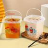 Nuevo cubo de embalaje cuadrado engrosado, caja de embalaje para yogur, taro, hierba de hadas estofada redonda, fruta, pesca, galletas, cubo para bocadillos, venta al por mayor
