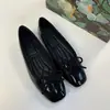 Sapatos Invisíveis de Pele de Ovelha com Aumento de Altura de 5cm Sapatilhas Versáteis com Laço Femininas Bico Quadrado Couro Genuíno Sapatilhas Baixas