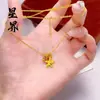 Tienda de Oro Mismo Estilo Collar de Estrella de Mar Triturada Chapado en Oro, Cadena Sencilla y Elegante Personalizada para Clavícula de Estrella de Cinco Puntas, Regalo para Novia