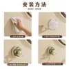 Gancho para Donut Sin Taladro Carga Fuerte Multifuncional Almacenamiento Cocina Baño Puerta de Baño Trasera Adhesivo traceless