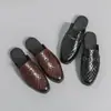 Mocasines de cuero sin cordones para hombre, zapatos casuales transpirables, zapatos de cuero sin cordones para hombre, zapatos de cuero casuales, zapatos de conducción de talla grande para hombre
