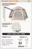 Barraca para Acampamento ao Ar Livre, Toldo e Guarda-Sol Portátil Dois em Um, Conjunto Completo de Equipamentos para Acampamento Noturno na Natureza