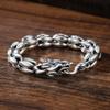 Nova pulseira de prata tailandesa retrô dominadora para homens, pulseira de personalidade, moda, design de moda simples, sensação de pulseira de artesanato antigo