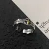 Anillo premium transfronterizo europeo y americano con cabeza de dragón del zodiaco, un accesorio masculino audaz y retro, un anillo de calavera estilo punk con un diseño único