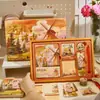 Set de Cuadernos Estilo Retro Pintura al Óleo, Caja de Regalo, Cuaderno Vintage Estilo Chino para Estudiantes, Regalo Cultural y Creativo