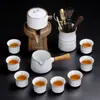 Horno Ru Juego de Té Automático Perezoso para el Hogar Tetera Antiescaldado Taza de Té Mesa de Té Bandeja de Té Juego Completo Souvenir Al por Mayor