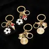Colgante de Fútbol de Metal Llavero Creativo Recuerdo del Mundial para Hombres Aficionados Regalo Clásico