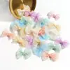 Accesorios de lazo de hilo brillante de color macarrón para decoración de zapatos y sombreros, accesorios para el cabello DIY hechos a mano y accesorios de material