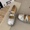 Ballet Francés Impresionantes Zapatos Mary Jane para Mujer 2026 Otoño Nuevo Estilo Boca Baja Cómodos para los Pies Combinan Bien con Faldas Zapatos de Suela Plana Individuales para Mujer