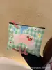 2026 Nova Bolsa de Maquiagem Clutch Desenho Animado, Design Original de Alto Valor, Grande Capacidade, Design de Gato Verde, Armazenamento Versátil, Portátil