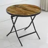 Mesa Redonda Plegable, Mesa Cuadrada, Mesa de Comedor Sencilla para Exteriores, Mesa para Hogar de Casa de Alquiler al por Mayor, Mesa Cuadrada Pequeña Portátil de Hierro para Montaje de Puesto