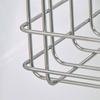 Acero Inoxidable 304 Portátil Cocina Frutas Verduras Almacenamiento Cesta de Almacenamiento Dormitorio Baño Interior Cesta de Almacenamiento de Ropa